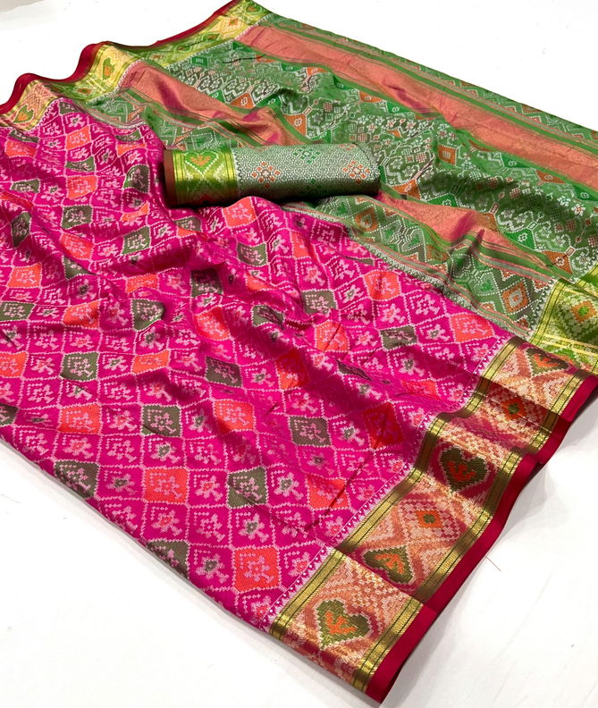 SRC Digital Printed Patola Silk Designer Sarees Suppliers In India